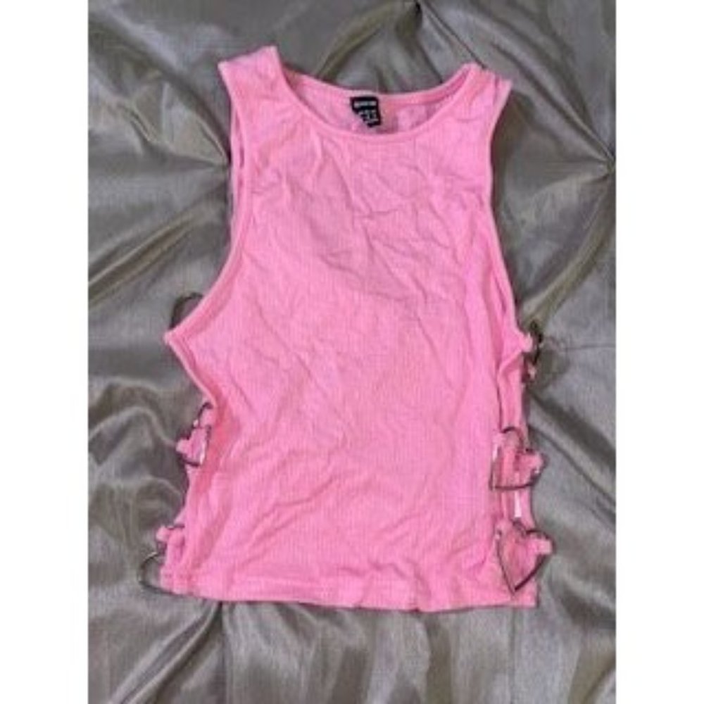 Shein Tank Top with Cutout Ring Sides-XS